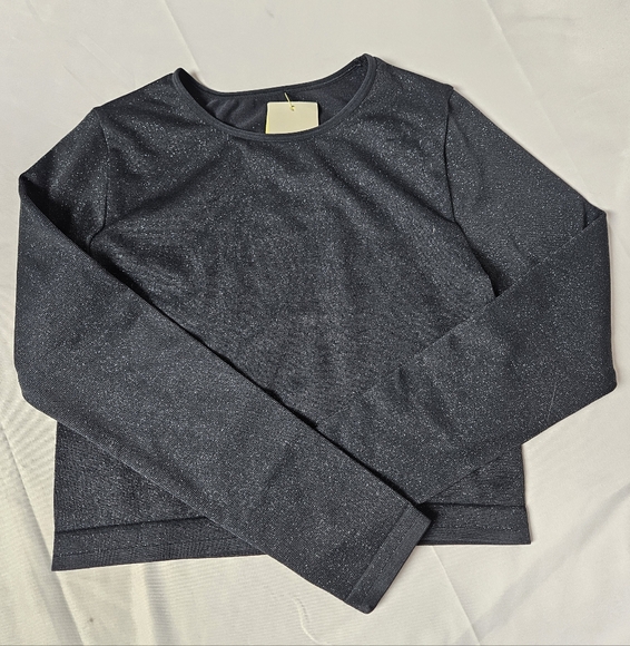 All in Motion Kids Sparkle Navy Blue Top Size 10/12 - Picture 1 of 4